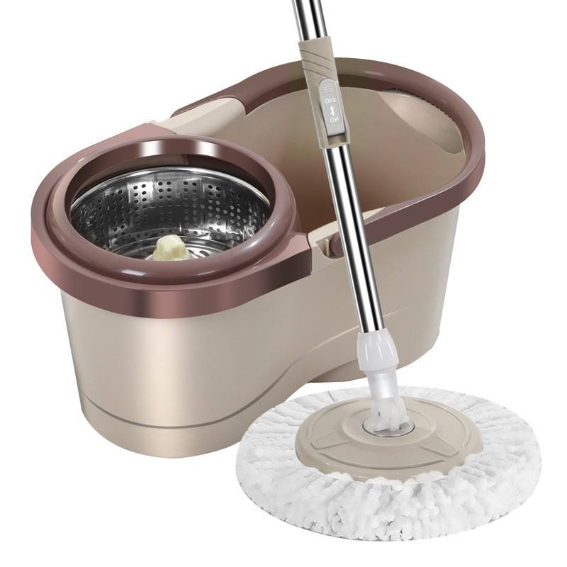 360° Easy Spin Mop & Bucket System with Microfiber Heads
