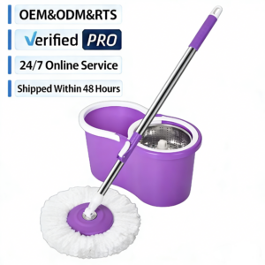 360° Smart Self-Wringing Flat Mop & Bucket System