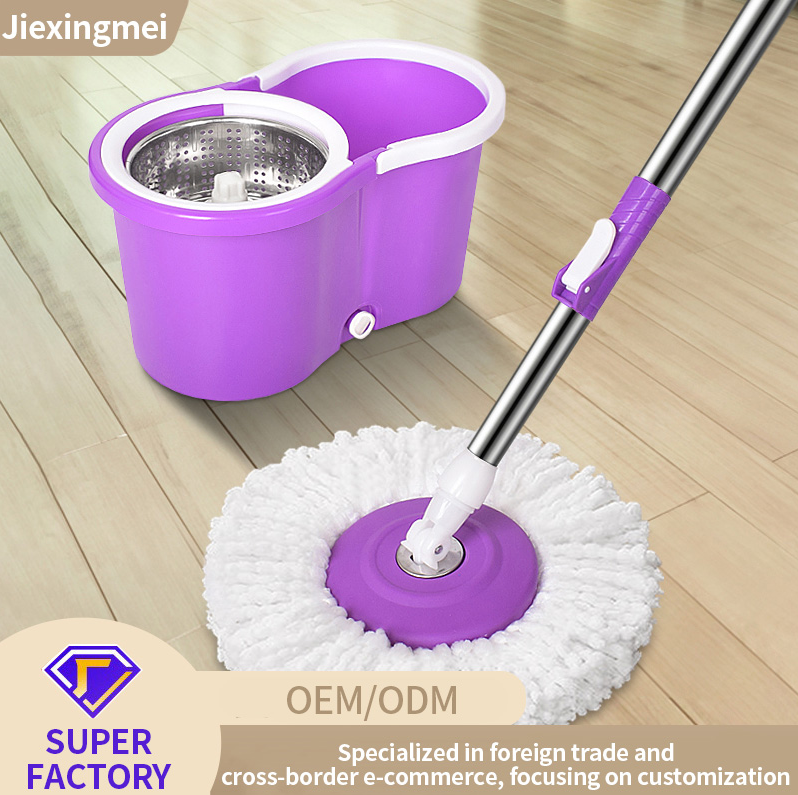 360° Smart Self-Wringing Flat Mop & Bucket System