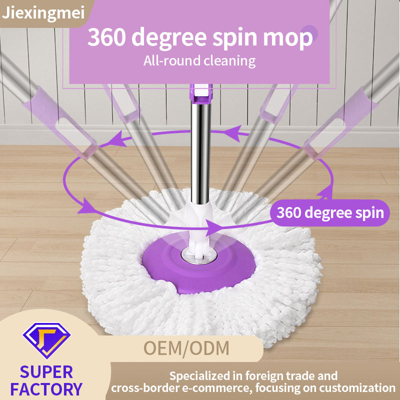 360° Smart Self-Wringing Flat Mop & Bucket System